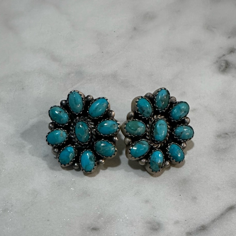 Non native Turquoise Stud Earrings by Desert Sky